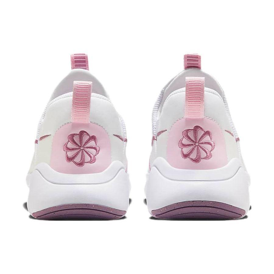 Nike Flex Plus Comfortable Fit Mesh Durable Breathable Support Low Top Running Shoes Kids Running Shoes White Pink DV8999-100