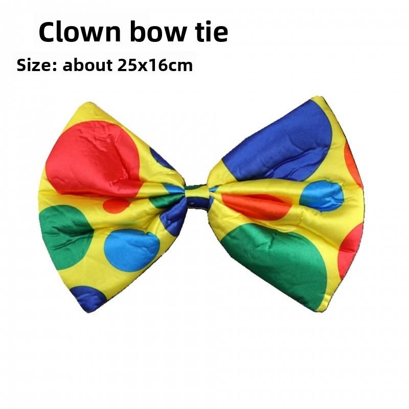 

Adult Kids Prom Party Clown Dress Up Props Oversized Butterfly Bow Tie Clown Tie Headgear One size