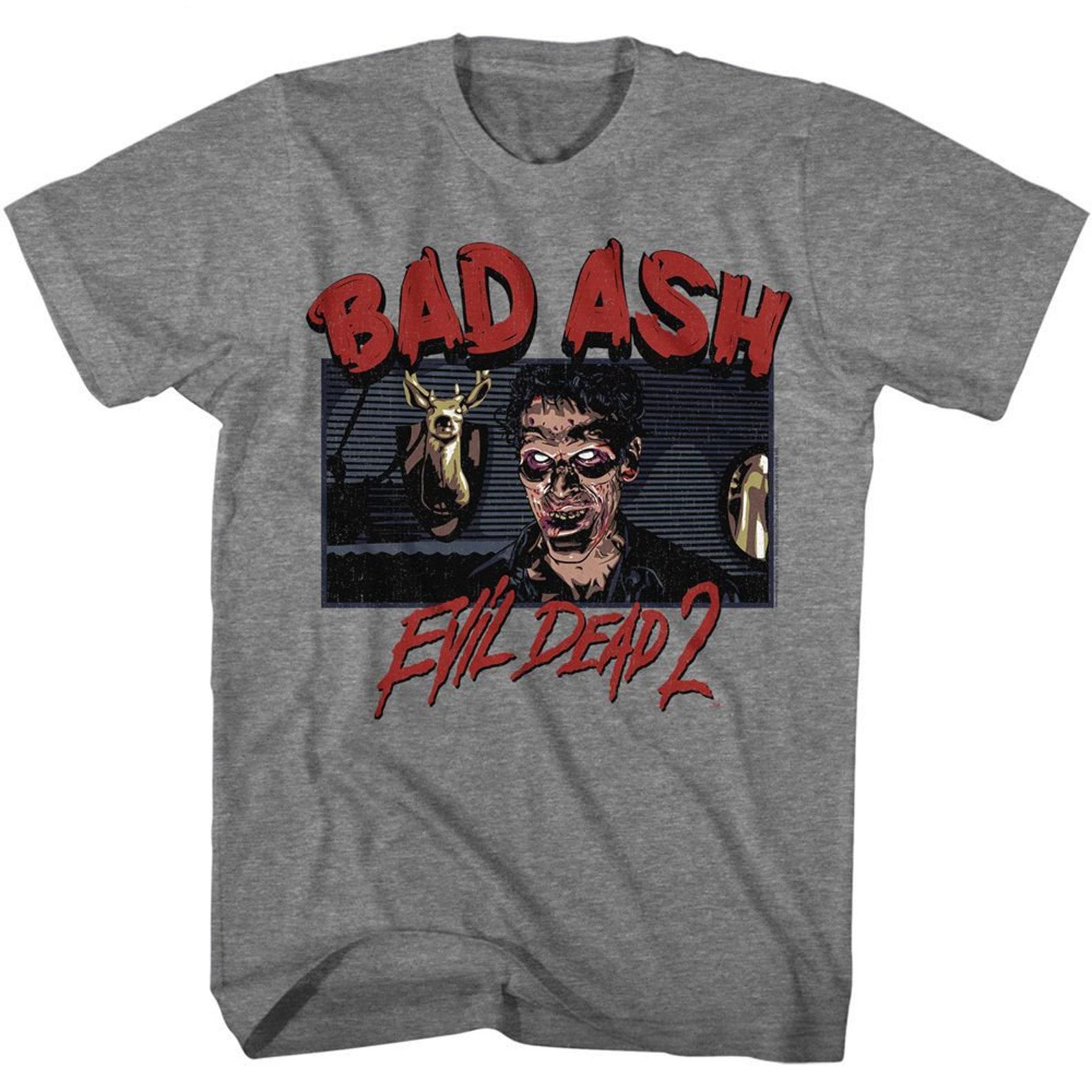 Evil Dead Bad Ash Graphite Heather T-Shirt 4XL