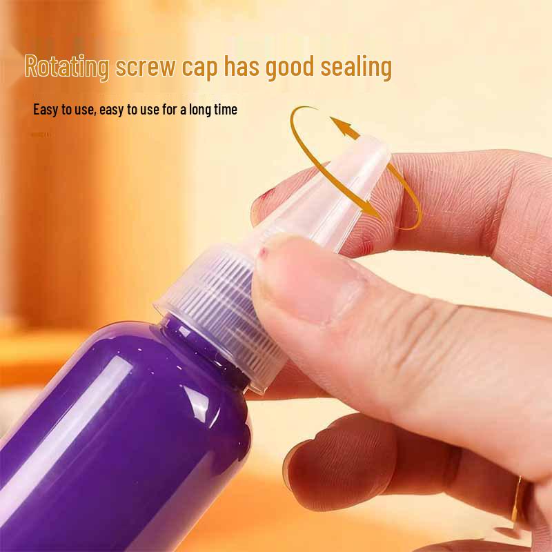 60ml Acrylic Paint Set for Kids - Pointed Bottle for DIY Plaster Dolls & Wall Texture Painting