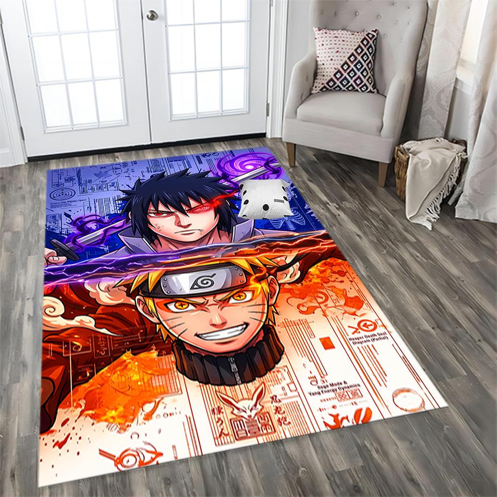Naruto's Fire Mode for Living Room, Bedroom Rug, Study Room, Hallway Decoration, Perfect for Home Decoration or Holiday Gifts