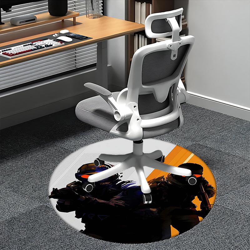 

Counter Strike Global Offensive, CS GO Килимок під крісло Круглий килим Офісний килим, Можна прати в машині, Нековзкий, Підходить для віталень, спалень 80cm