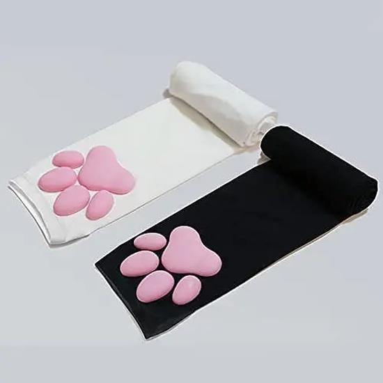 1Pair Cat Claw Sun Protection Sleeves Women Girls Cute Fingerless Cat Paw Pawpads Gloves Lolita Cosplay Halloween Party Mittens