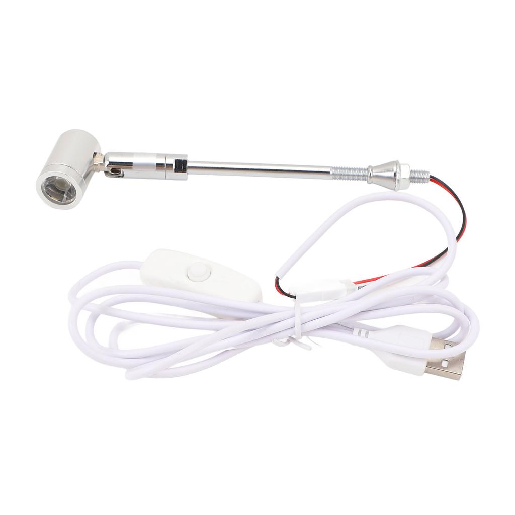 LED Stående Smykkespotlight 180 grader Roterbar 100LM 25 grader Strålevinkel USB 1W Utstillingsskapspotlight