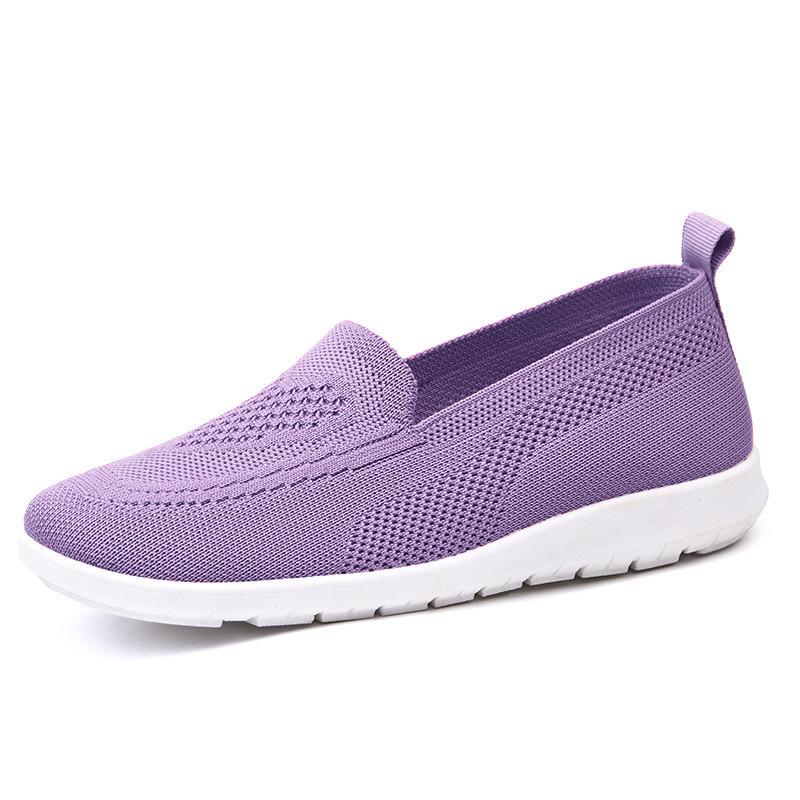 Old ******* cloth shoes 2025 ****** new women's shoes casual breathable flat-soled single shoes one pedal s**t-soled mother shoes