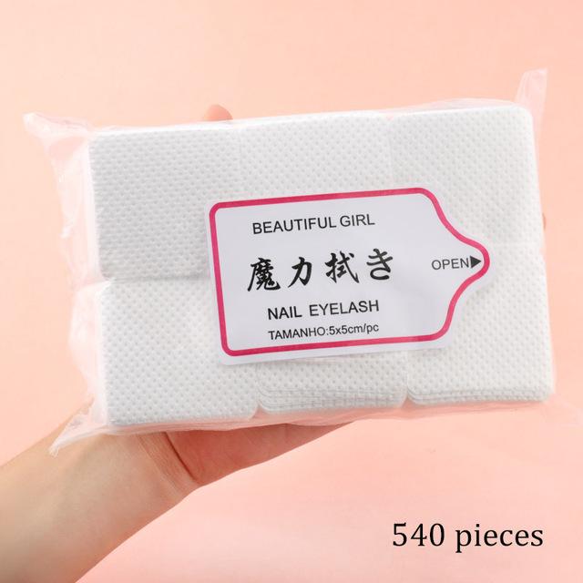 New Eyelash Extension Glue Nozzle Wipes Paper Cotton Glue Bottle Mouth Cleaning Remover Paper Cleaner Pads