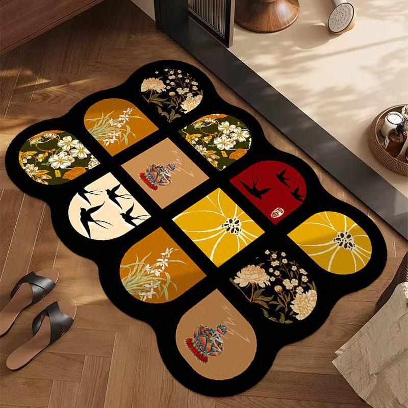 

Диатомовая грязь коврик для пола в ванной, антикварный впитывающий воду и противоскользящий коврик, бытовой коврик для пола в туалете, коврик для двери в ванной 40x60cm15.7x23.6in