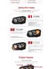 Suitable Modified LED Projector Headlight Assembly with Daytime Running Lights and Turn Signals for 2004-2005 Subaru Impreza