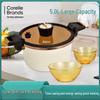 Corning VISIONS EKCO Carnation Enamel Micro Pressure Cooker Set