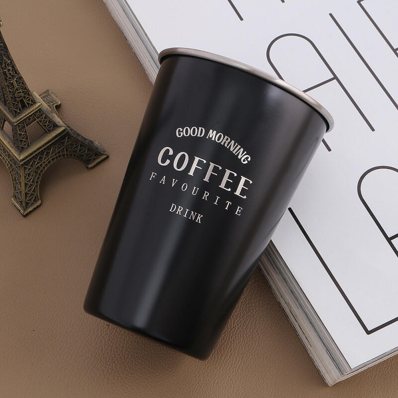 I m Coffee Stainless Steel Cup (Black/500ml)