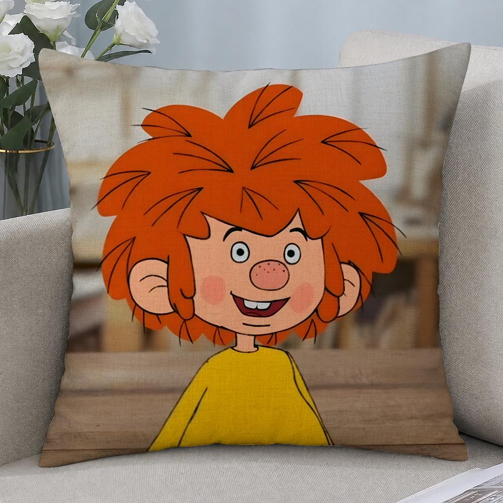 TV seriál Meister Eder und Sein Pumuckl Povlak na polštář Povlaky na polštáře Přírodní len Prodyšný Dekorace pohovky ložnice Povlak na polštář