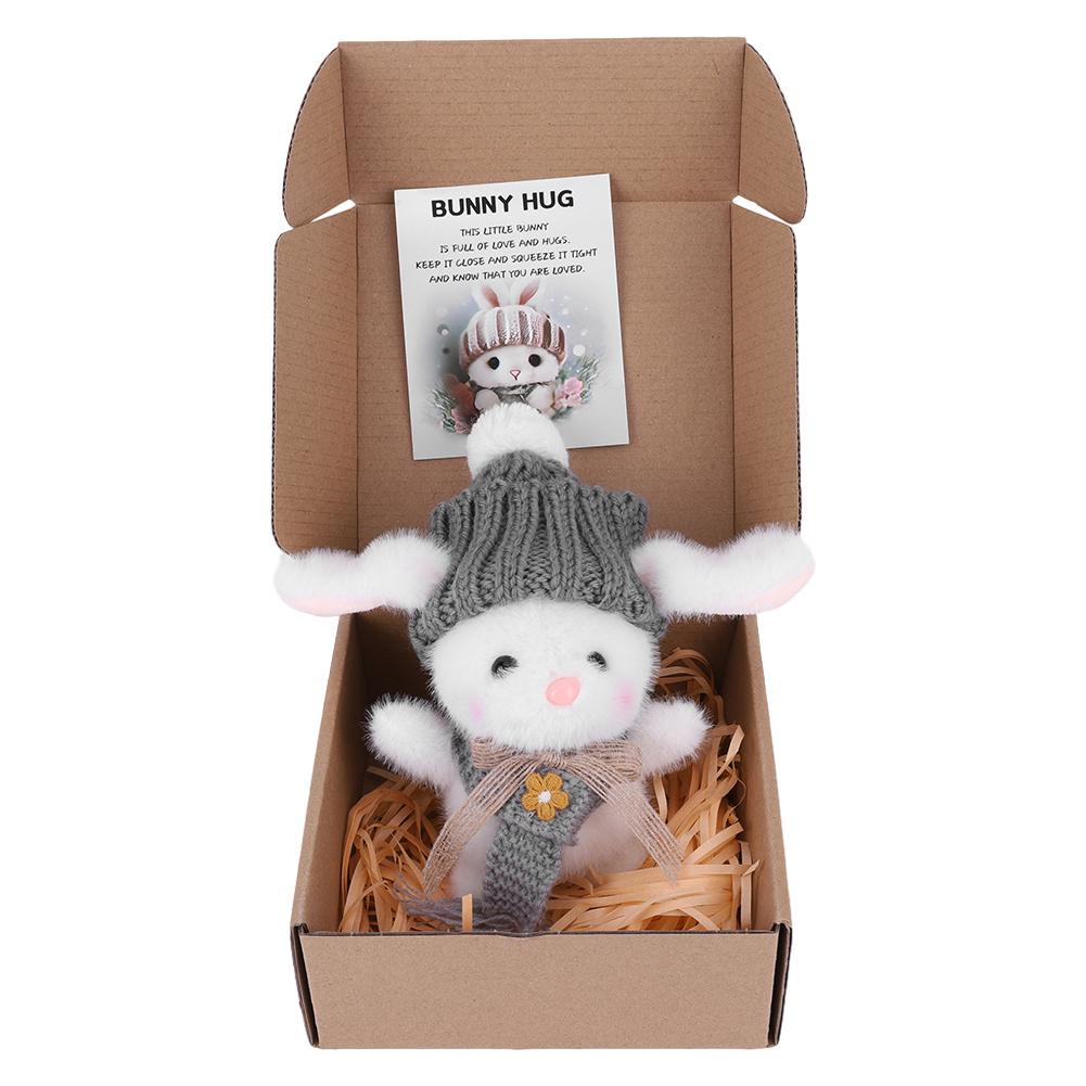 Mini Bunny Hug Cute Easter Gift Easter Plush Bunny Soft Easter Bunny Stuffed Animal Easter Bunny Plush Toy for Girls Boys Kids