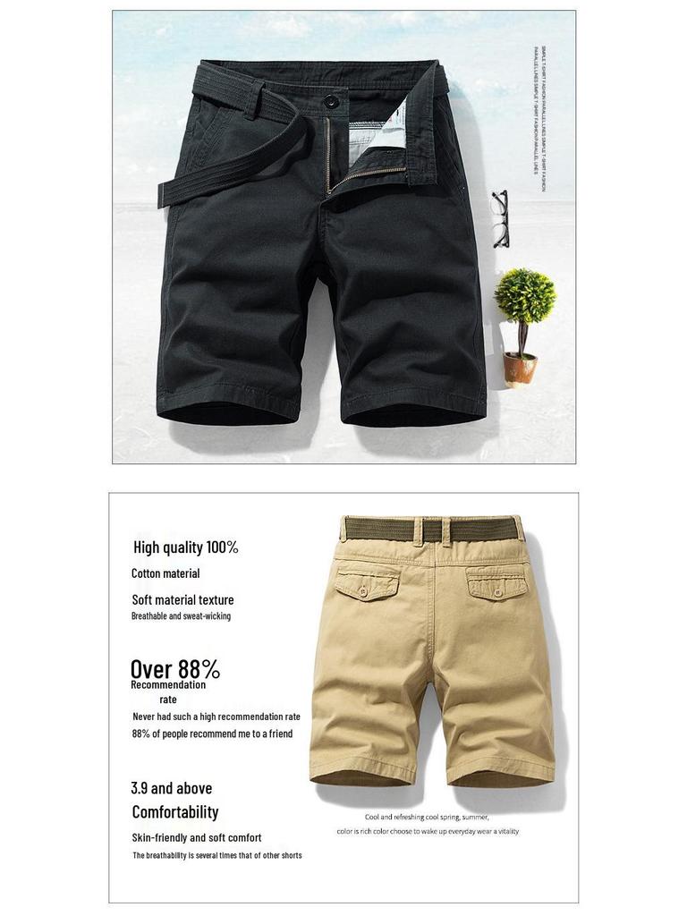 Men's Summer Casual Loose Cargo Shorts