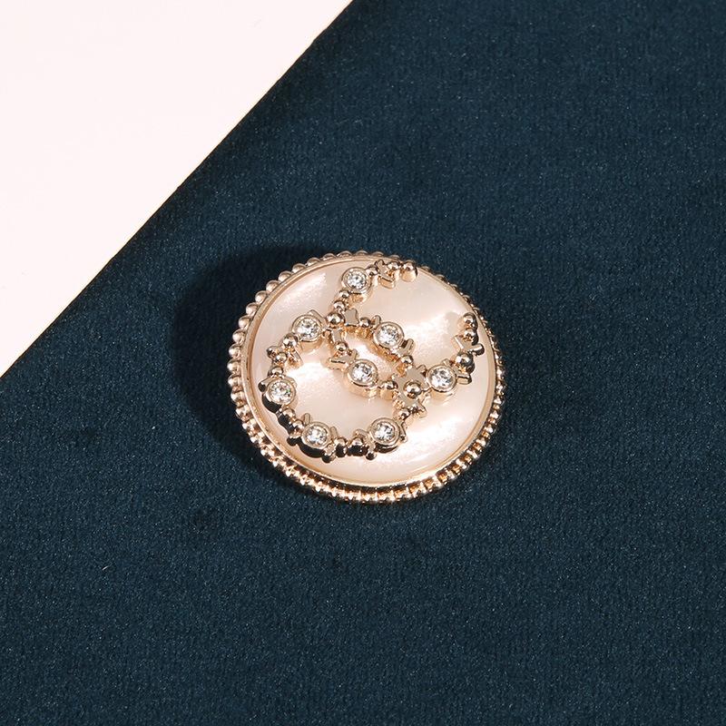 

10 шт. круглых ромбовидных пуговиц для женской одежды, аксессуаров для пальто, детского свитера, куртки, изящных маленьких пуговиц 1 #gold * 28L = 18.0 MM * round