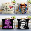 Brand S-Save the Queen Pillow Case Plush Fabric Soft Double Sided Print Home Sofa High Quality Cushion Cover Throw