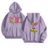 Women's Fashionable Casual Long-Sleeved Hooded Printed Sweatshirt
