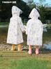 Children's Raincoat for Boys and Girls, Elementary School Students with Backpack Space, Special Rain Poncho for Babies Going to Kindergarten, Large