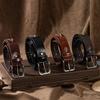 Retro Rivet Buckle Waist Belt Jeans Style Versatile Decorative Belt Genuine Leather Waistband Men Women