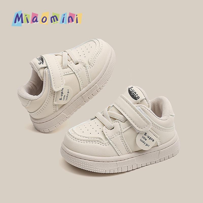 

2026 Spring/Autumn Korean Style Boys White Toddler Sneakers - Unisex Children s Sports Board Shoes Full set sizes 16-20 (5 pairs) білий