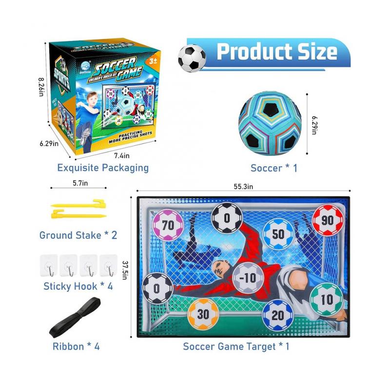 Soccer Ball Game Set for Kids Football Accuracy Exercise,Gift Toy 8+