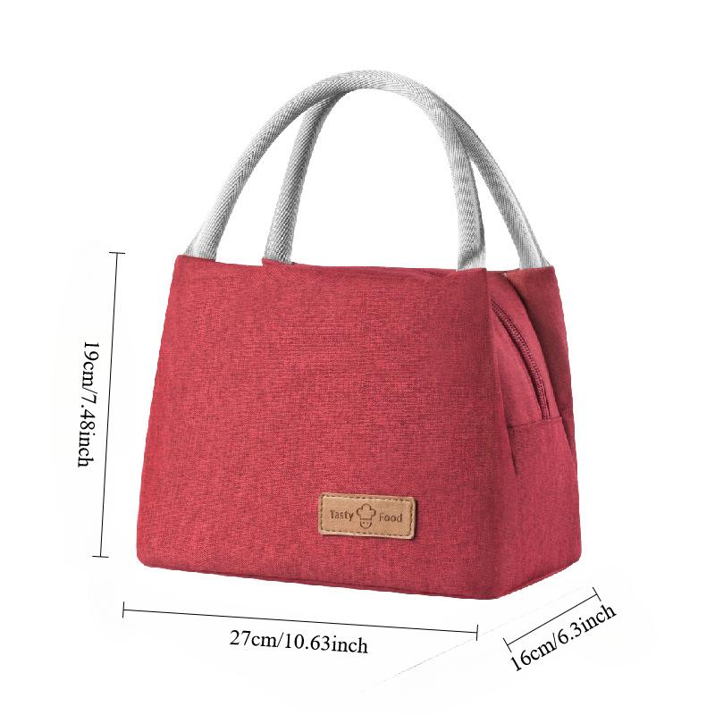 Lunch Bag Thermal for Men and Women, Shoulder Bag, Insulation Aluminum Foil, Cooler Picnic Waterproof Meal Box Storage Bag