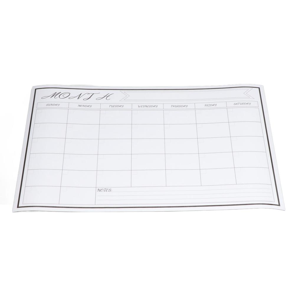 Naklejka na tablicę suchościeralną 42,5x30cm Magnetyczna Wielokrotnego użytku Łatwe czyszczenie Tygodniowy wzór siatki Tablica suchościeralna