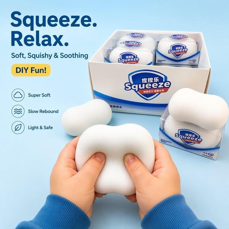 Handmade Imitation Soap Crunchy Soap Stress Toy Soft Asmr Fidget Toy Stress Relief Sensory Toy Slow Rebound Pocket Size
