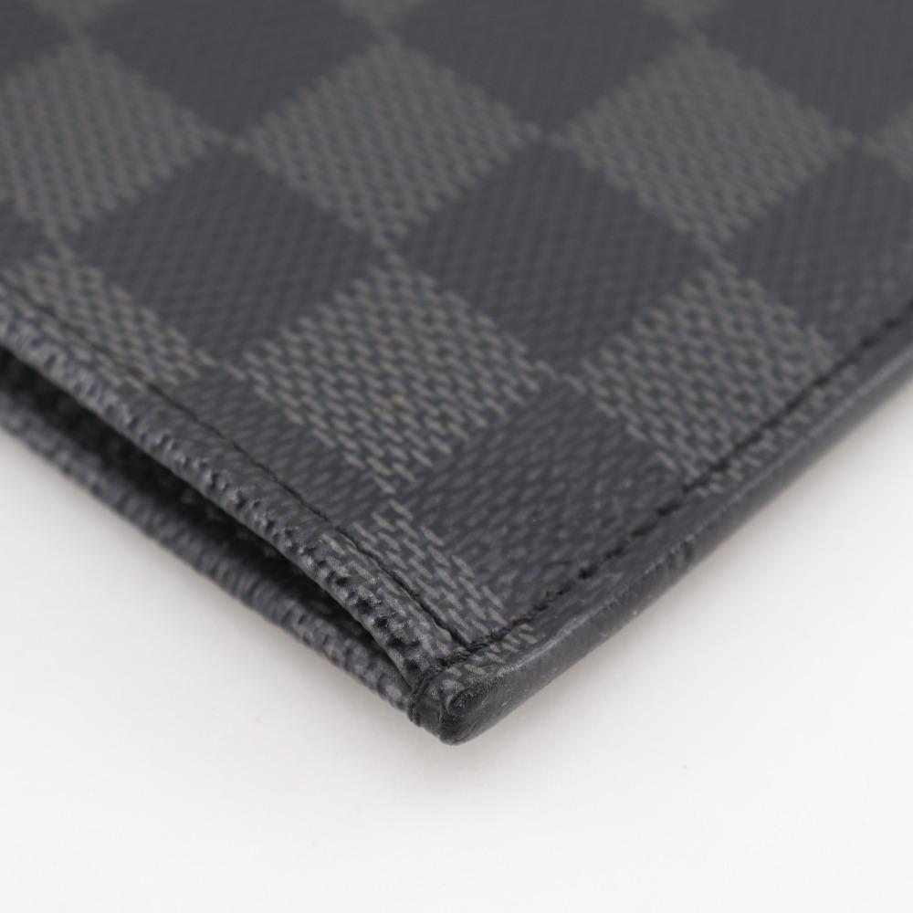 Louis Vuitton Pochette Jules GM Clutch Bag N41501 Black Damier Grafitto Canvas Mens Used