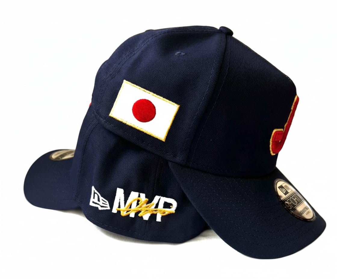 Модель Шохеи Отани, Памятная кепка 9FORTY MVP Кубка мира по бейсболу [MLB], Регулируемая, Цвет: Темно-синий, Размер, [Б/у]