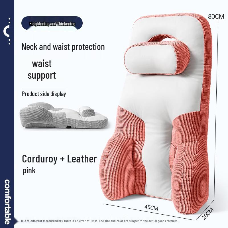 Ergonomic Lumbar and Neck Support Cushion for Comfortable Sitting