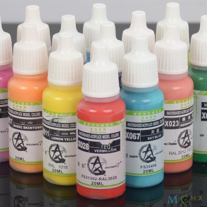 Peinture à Base d'Eau 169-170 Série Peinte à la Main pour Maquettes et Figurines par Qin Xuan