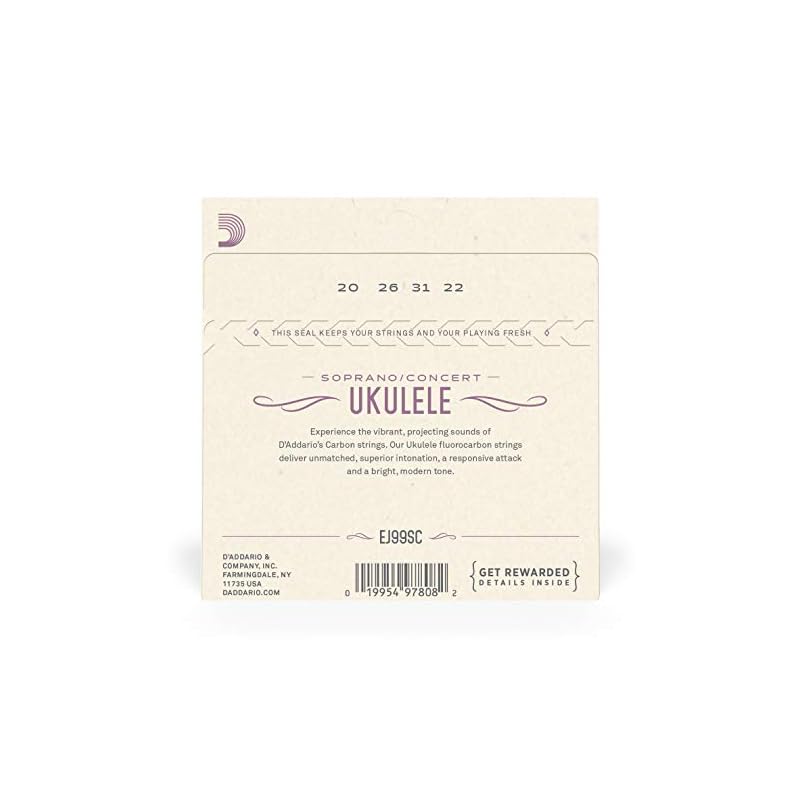 D'Addario Pro-Arté Carbon Concert/Soprano Ukulele Strings EJ99SC [Domestic Genuine Product]