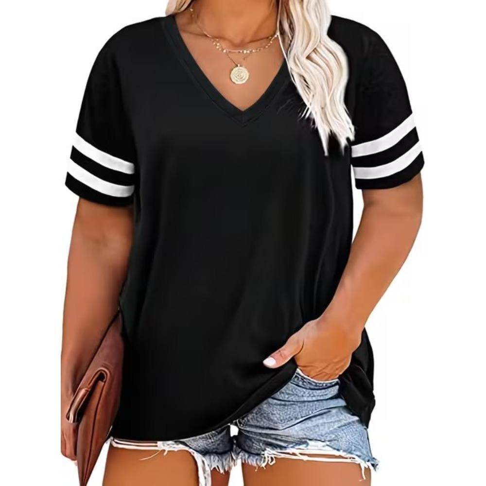 Damen Sommer T-Shirt Vintage Einfaches Muster Print Kurzarm Tees Lässige Bedruckte Tops