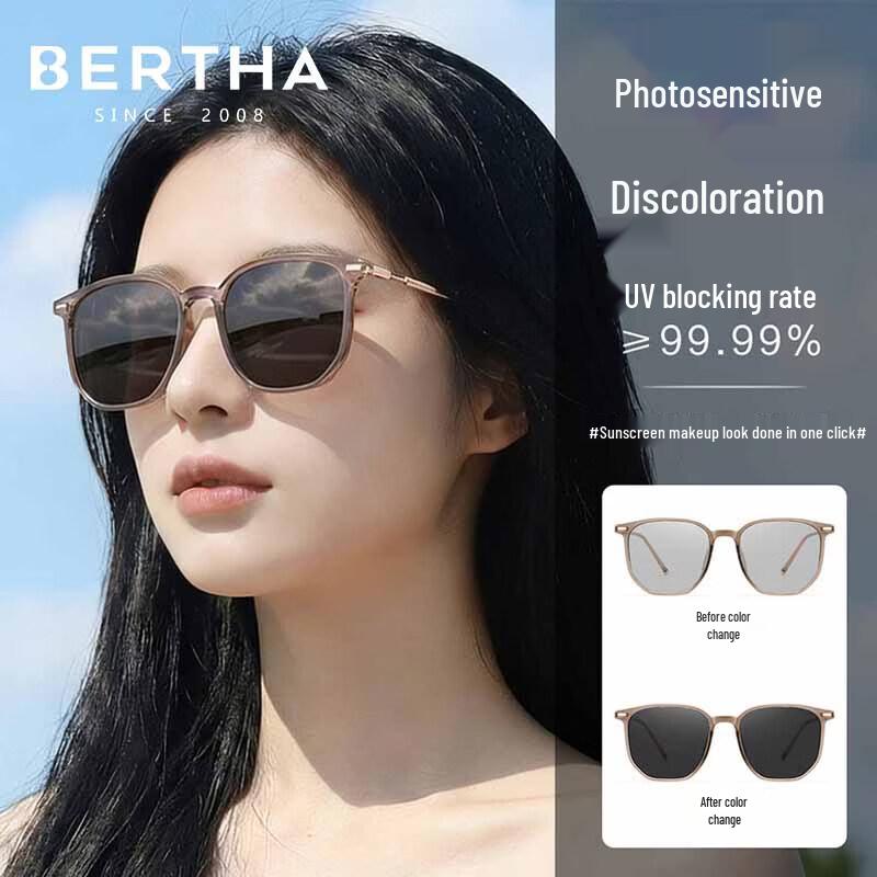 Bertha Women s Fashion Polarized Photochromic Sunglasses