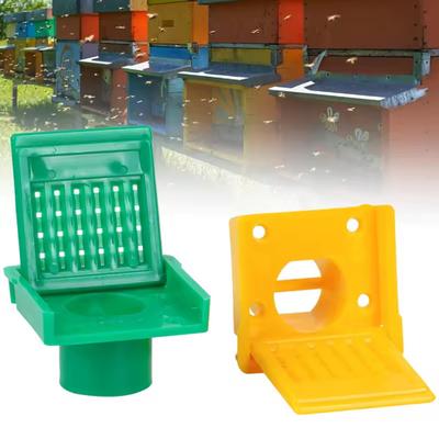 1/2Pcs Bee Hive Eingang Tor Bee Nest Belüftung Öffnung Fenster Tür Beehive Box Eingang Reduzierstück Tür Imkereibedarf