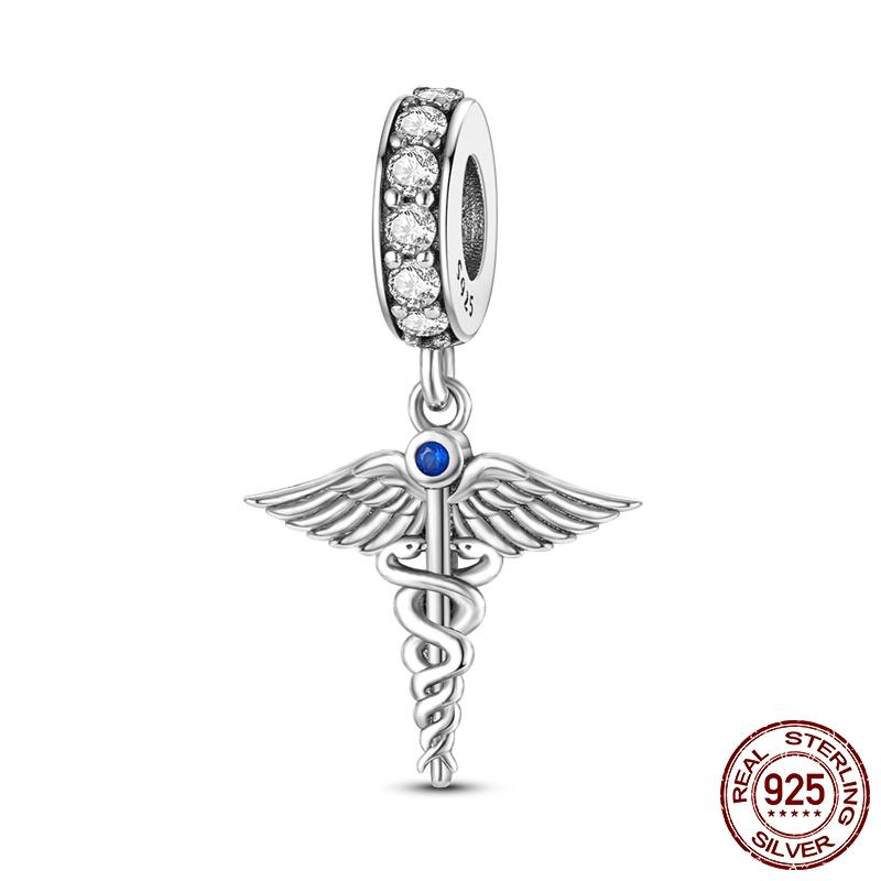 Copper Medicine Cabinet Stethoscope Charms Pendant Original Beads Fit Mula Bracelet Diy Fine Jewelry Making Gift