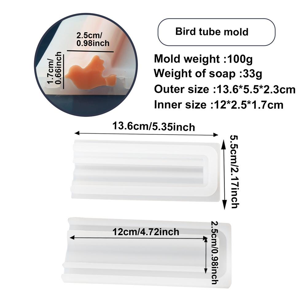 3D Geometric Animal Various Shapes Candle Fondant Reusable Mold DIY Embed Soap Mold Handmade Tube Cake Candle Making Supplies