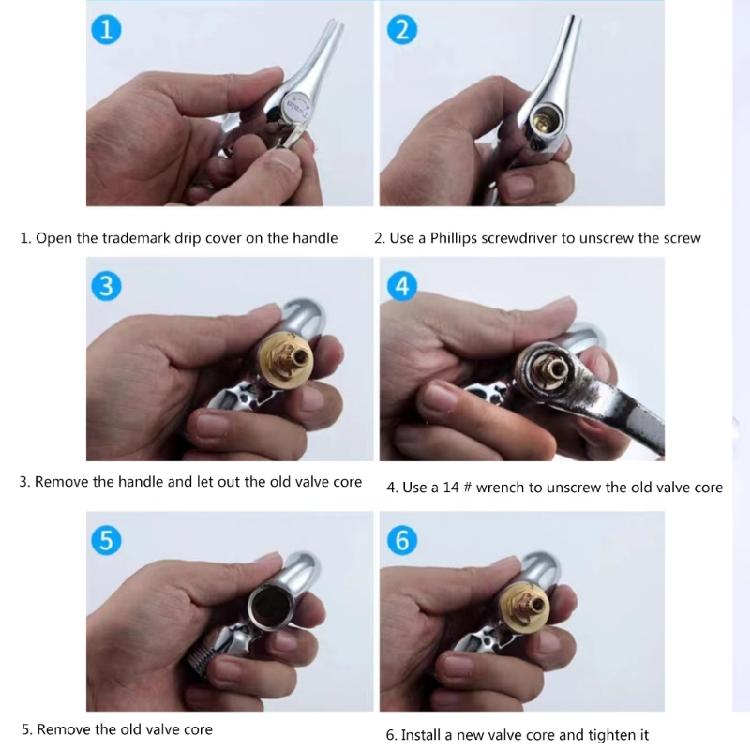 Faucets Handle Valves User Friendly Handle Switches Replacement for Bathroom
