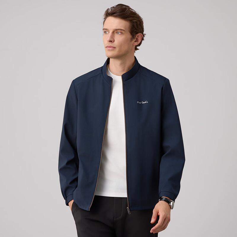 Pierre Cardin Men's Business Casual Stand-Collar Jacket