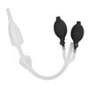 Enema Bulb Silicone Enema Douche Bulb  Side Openings Elastic Inflatable Double Bulb Flushing System for Health Care