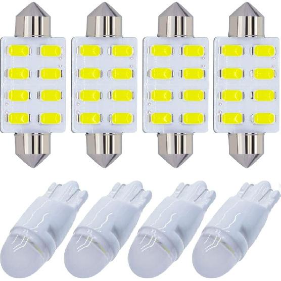 Yoper White Interior LED Light Package Kit Compatible With Ford F-150 1997-2014 F-250 F-350 F-450 F-55 2000-2014 Replacement Bulbs 12Pcs