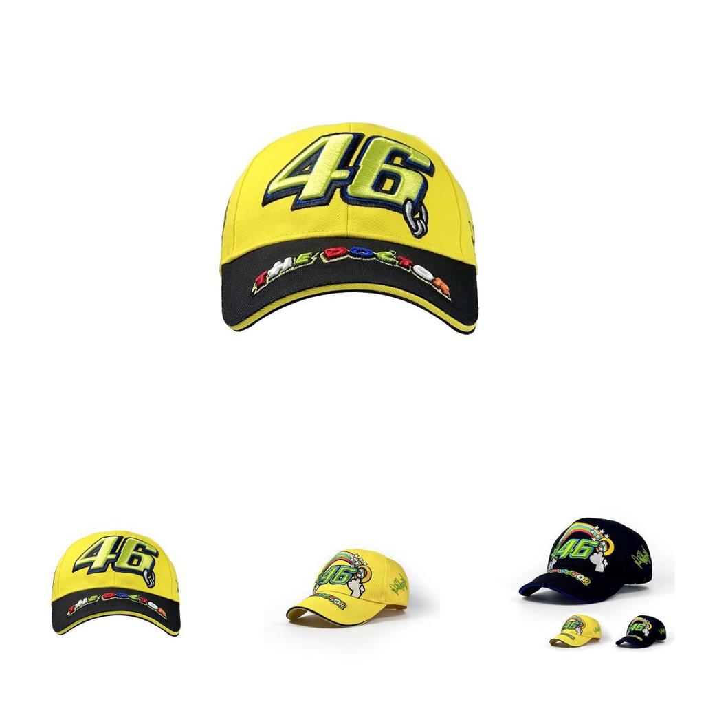 Valentino Rossi Motorrad-Baseballkappe mit Stickerei und Sonnenschutz für Freizeit und Outdoor