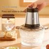 Multi-functional Electric Meat Grinder and Garlic Paste Maker with Visible Glass Bowl