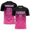 Summer Men Custom Name Football Jersey Street DIY Personality 3D Print Short Sleeve T Shirt Gradient Stripe