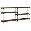 VidaXL Table console chêne fumé 160x29x75 cm bois d'ingénierie 834087