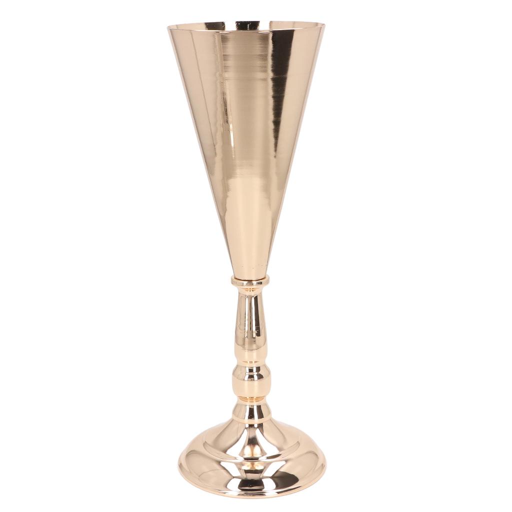Goldene Eisenvase Europäischer Stil Exquisite Dekorative Vintage Blumenvase für Hochzeit Hotel Party