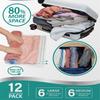 16 Pack Multiple Sizes Vacuum Storage Bags Hand Roll Durable Space Saver Bags For Clothes Clothing Travel Moving Must Have