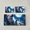 3pcs Wolf Roaring Moon Duvet Set  Soft Fabric 100%polyester 1Duvet Cover 2 Pillowcases  Without Pillow Core