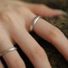 Eleganter Verstellbarer Ring mit Matter Textur für Damen Stilvolles Minimalistisches Geometrisches Design 2023 Neuankömmling
