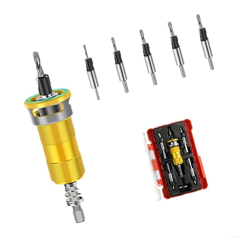 Countersink Drill Bit Set Woodworking Countersink Drill Bits Adjustable Bit Depth Stop Drill Bits Countersink Screw Open
